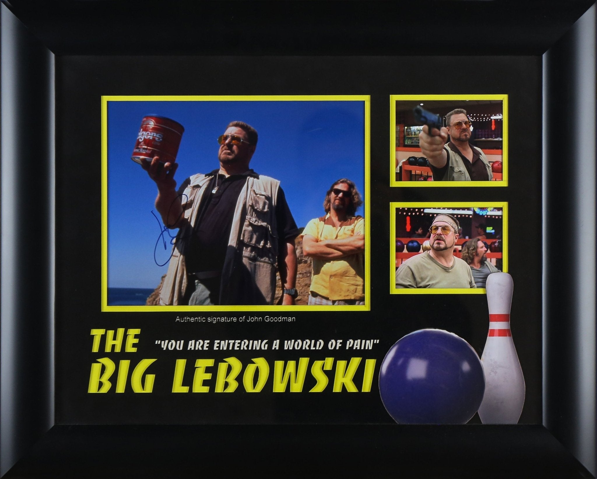 John Goodman, The Great Lerowski Signed 12x8 Photograph Framed Display - Memorabilia Framers Shop